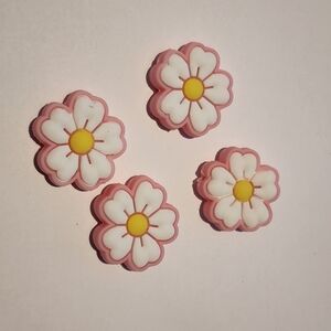 Flower Focal Bead Badge Clip Charms Beaded Pen Bag Clip Keychain Craft‎